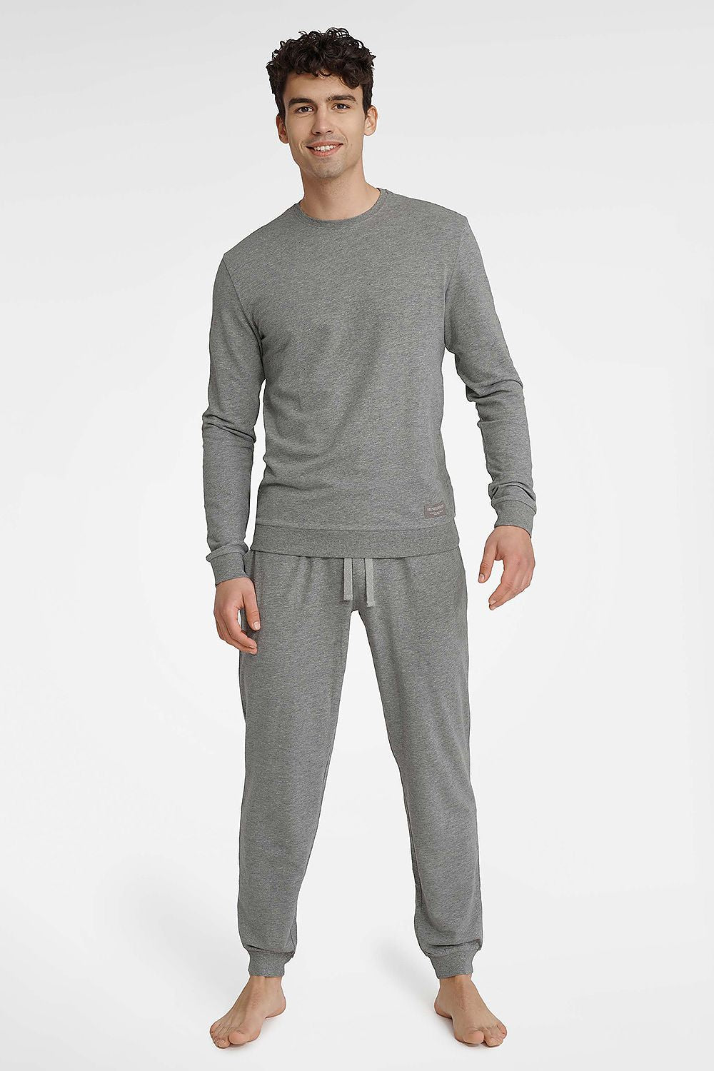  Piżama Męska Model Universal 40951-90X Grey Melange - Henderson 