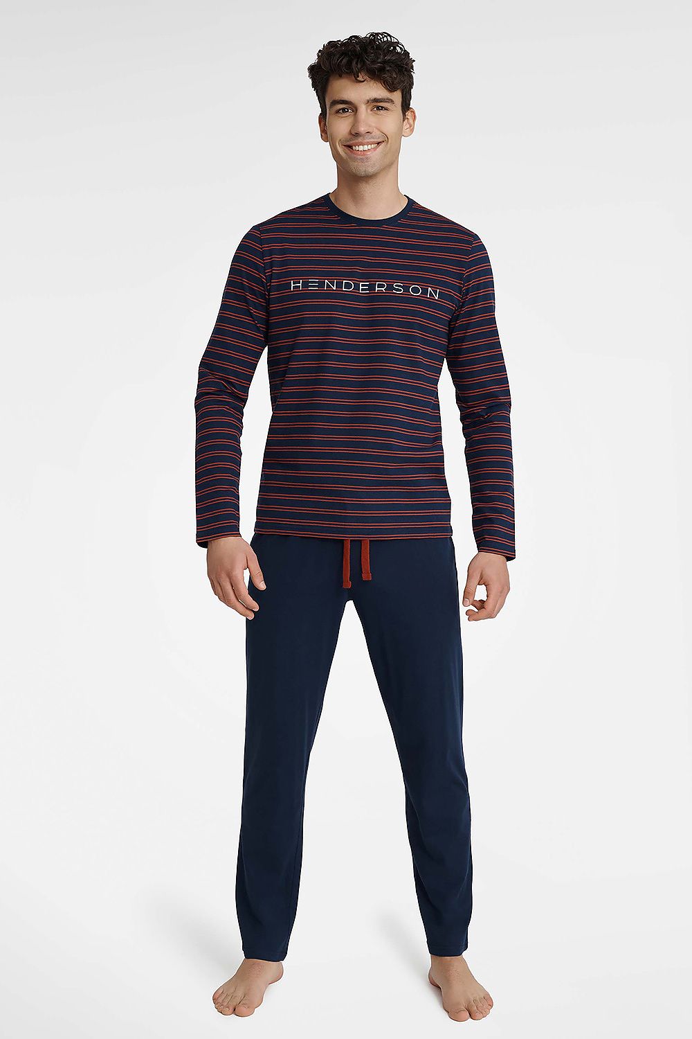   Piżama Męska Model Umbra 40959-59X Navy - Henderson 