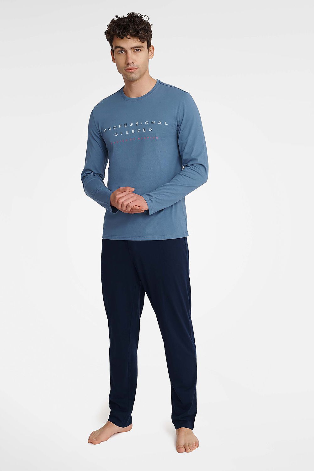   Piżama Męska Model Insure 40963-55X Blue/Navy - Henderson 