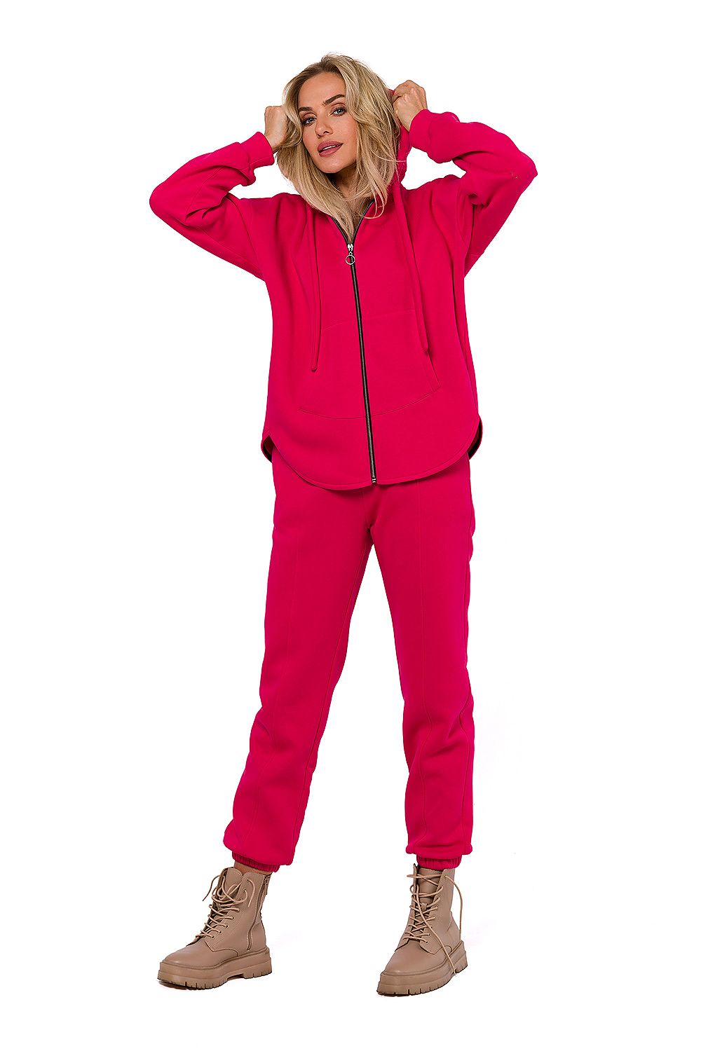   Bluza Damska Model MOE761 Malina - Moe 