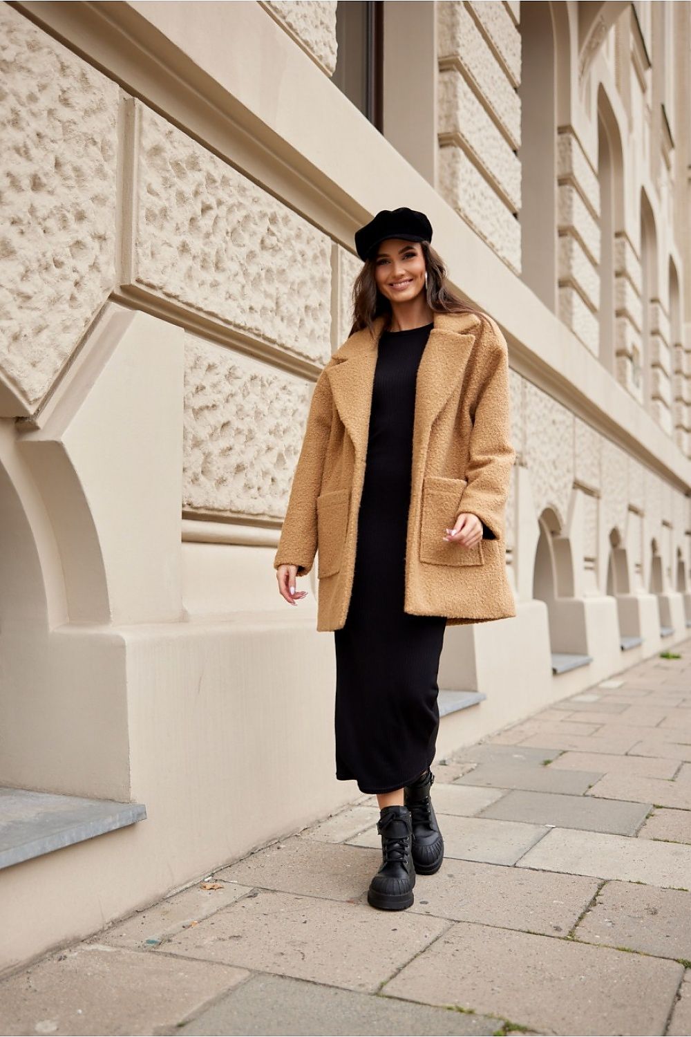   Kurtka Damska Model Sanchez CAM KUR0019 Camel - Roco Fashion 