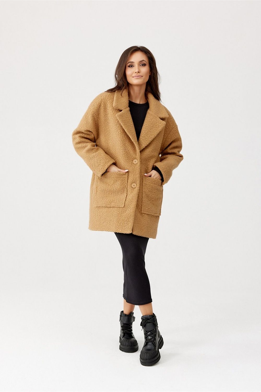   Kurtka Damska Model Sanchez CAM KUR0019 Camel - Roco Fashion 