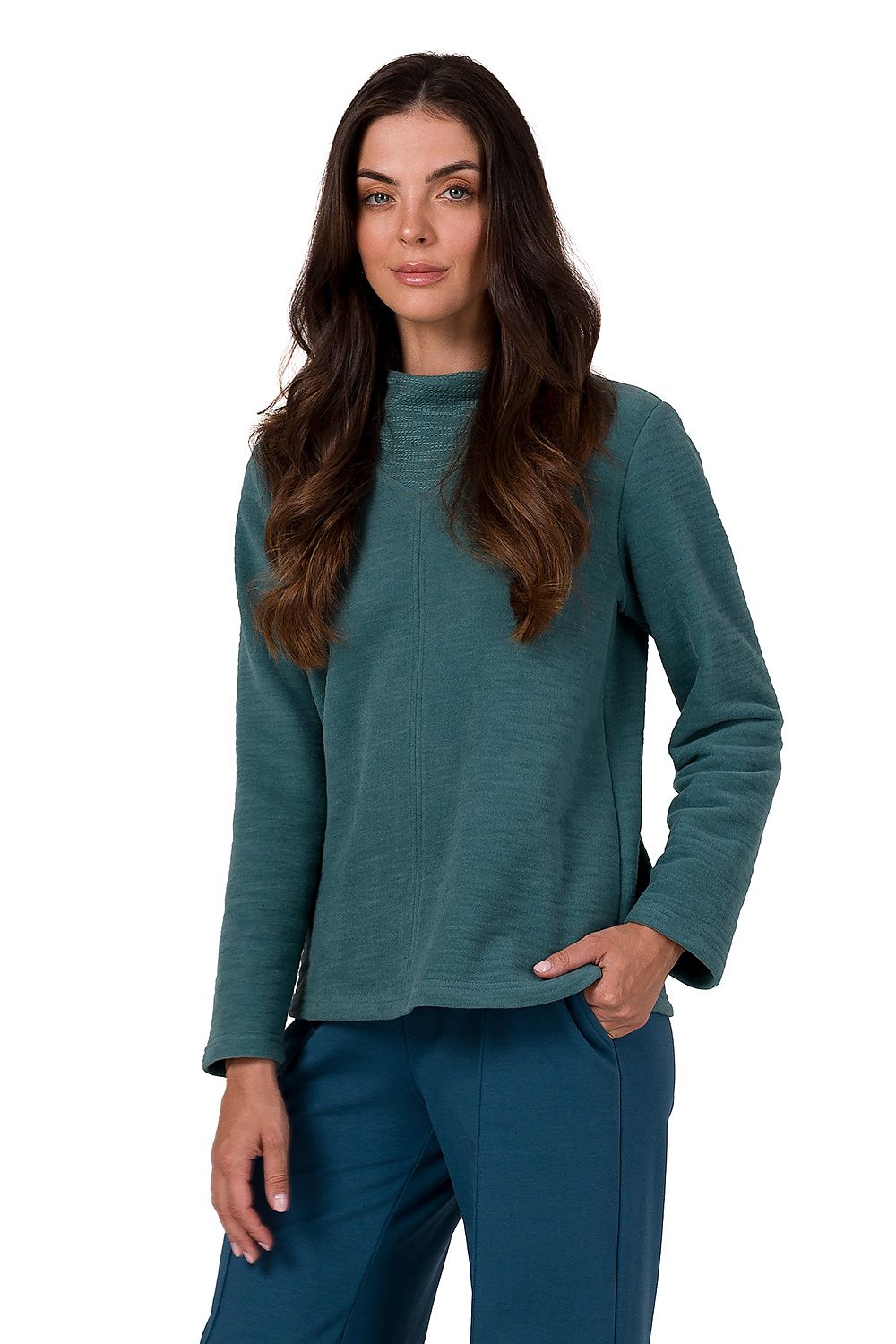   Bluza Damska Model B268 Turkus - BeWear 