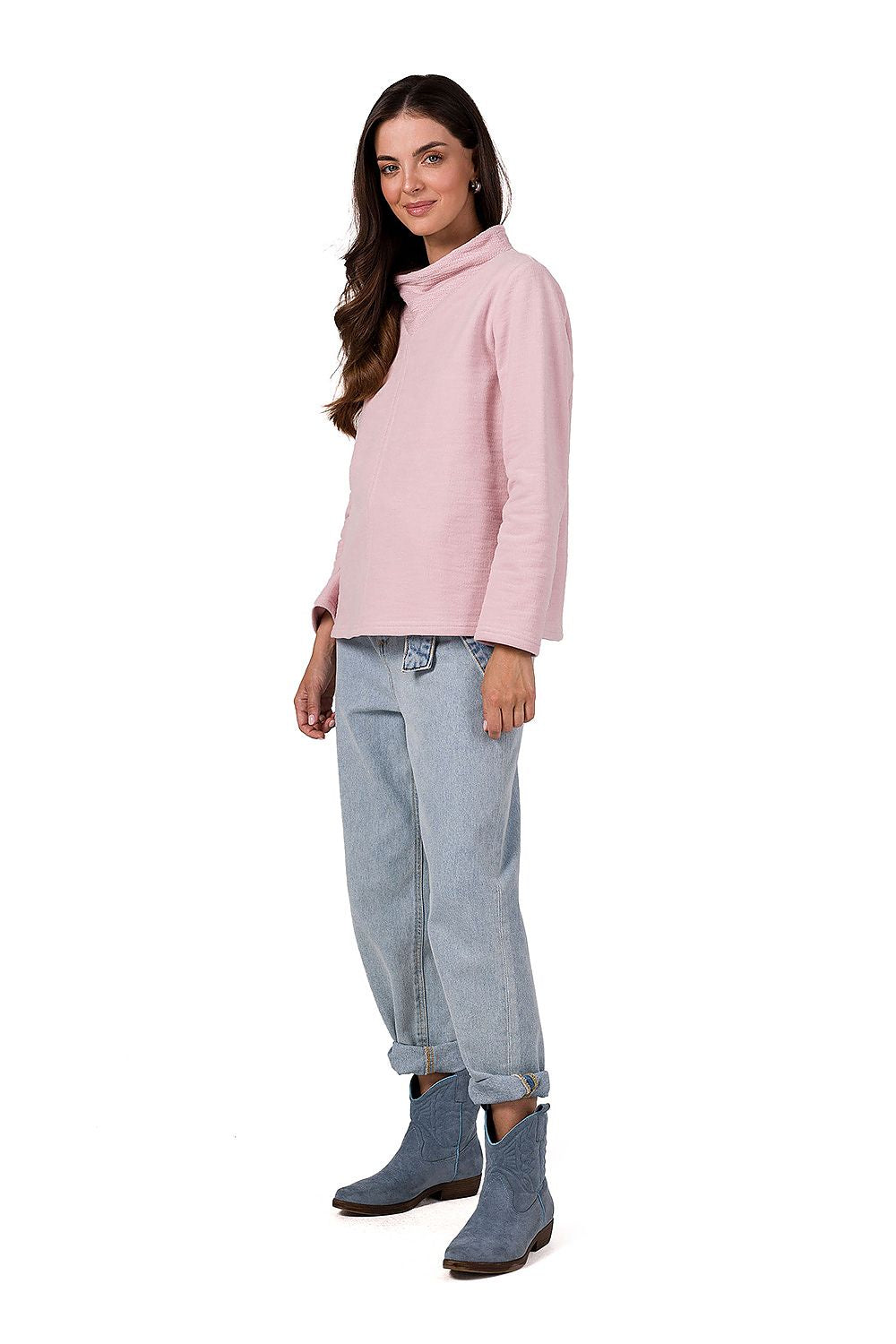   Bluza Damska Model B268 Powder Pink - BeWear 