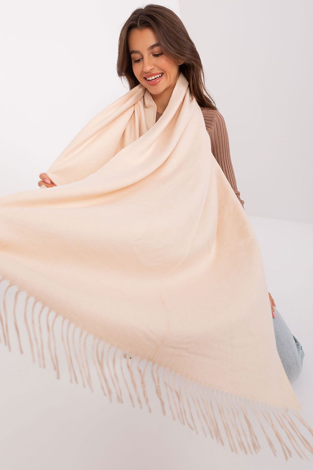   Szalik Model AT-SZ-23185.62P Light Beige - AT 