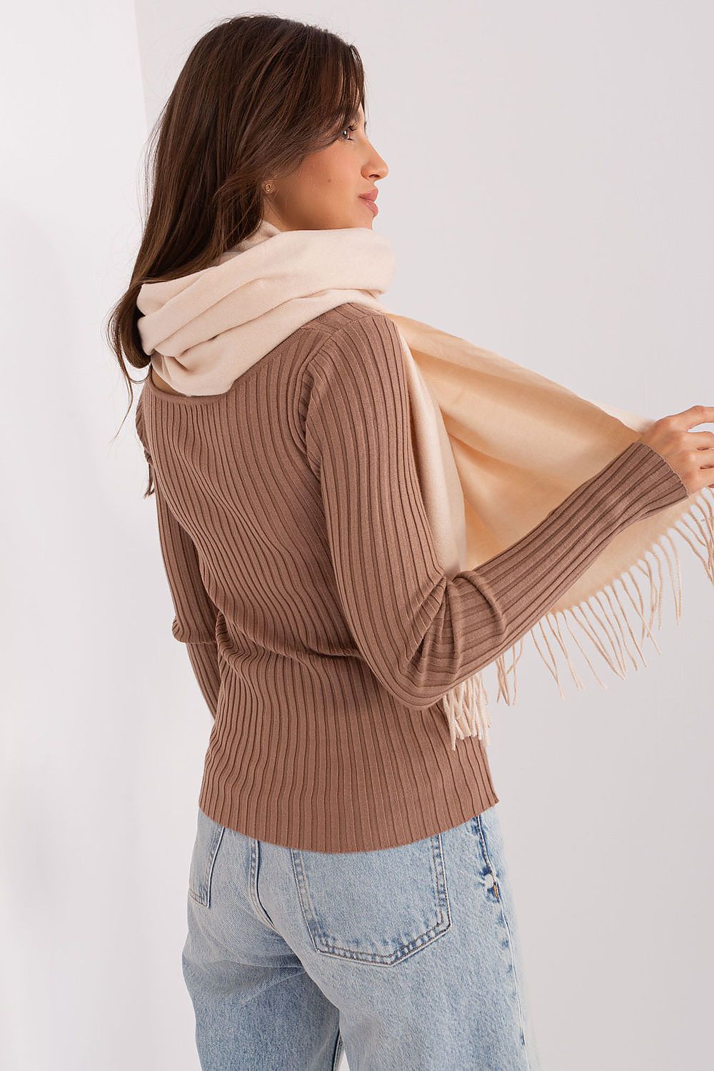   Szalik Model AT-SZ-23185.62P Light Beige - AT 