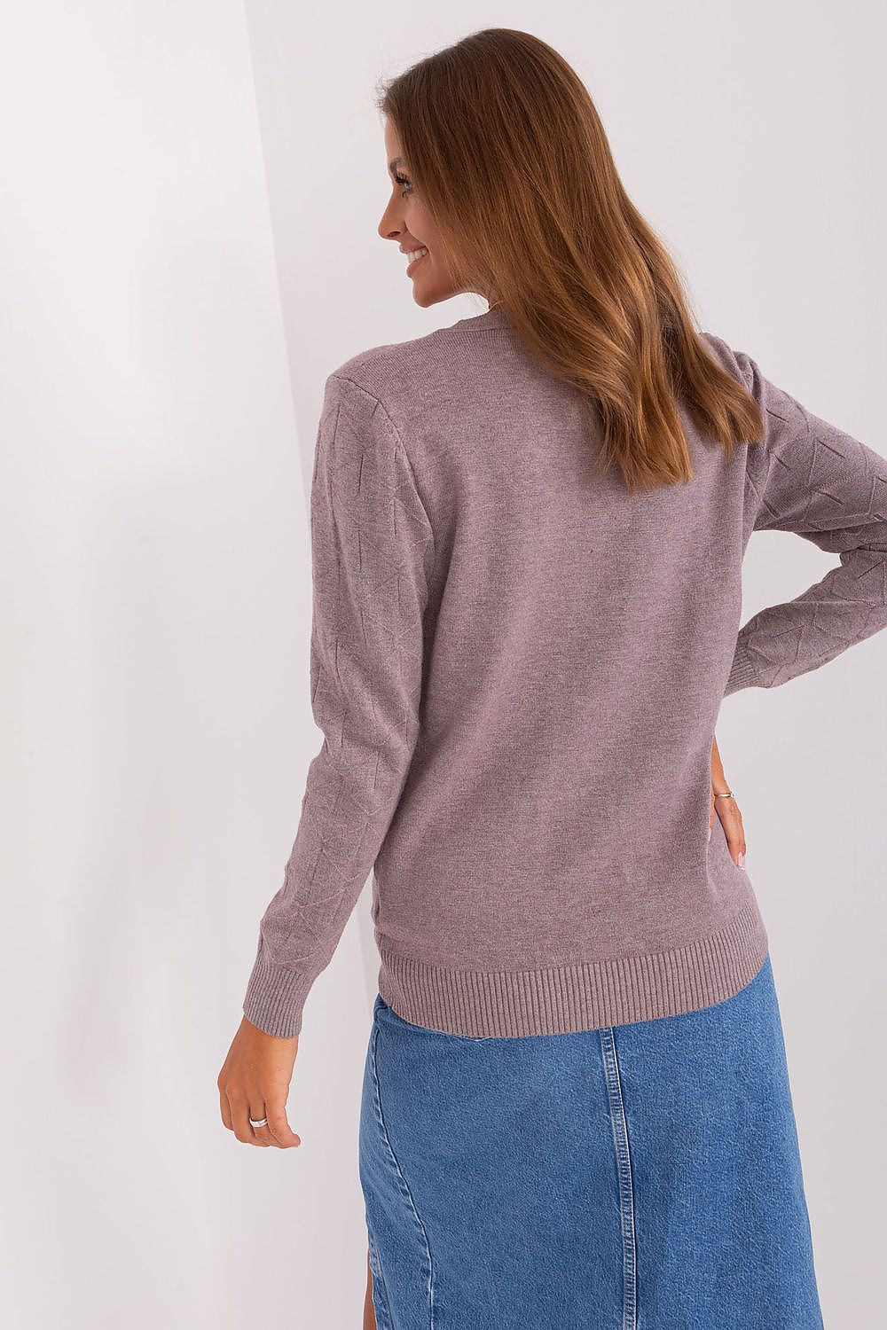   Sweter Damski Model AT-SW-232901.25X Light Violet - AT 