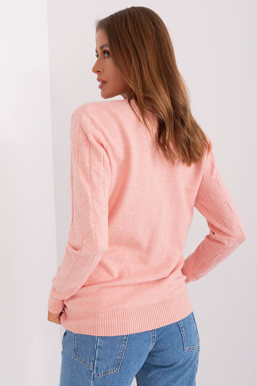   Sweter Damski Model AT-SW-232901.25X Light Pink - AT 