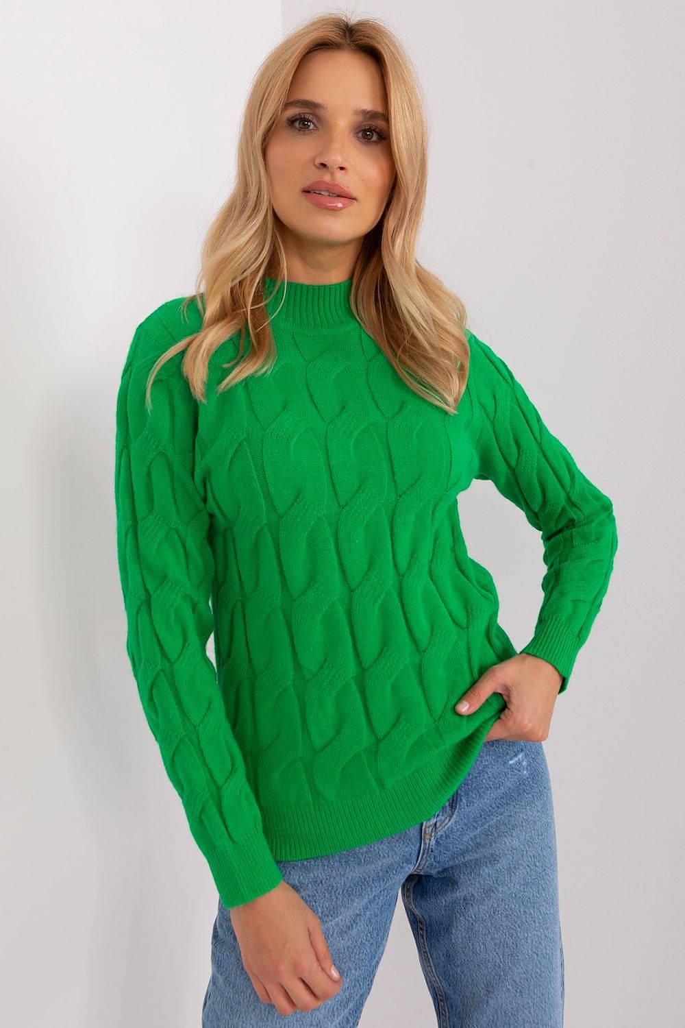   Sweter Damski Model AT-SW-2235.00P Green - AT 