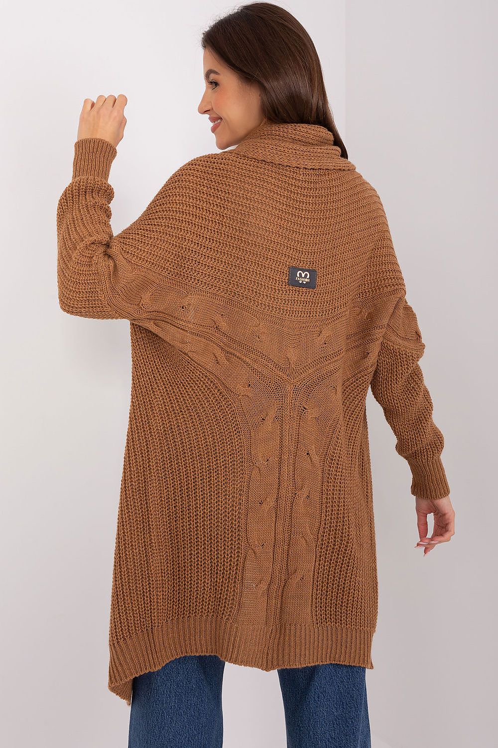  Sweter Kardigan Model TW-SW-BI-305.99P Brown - Och Bella 
