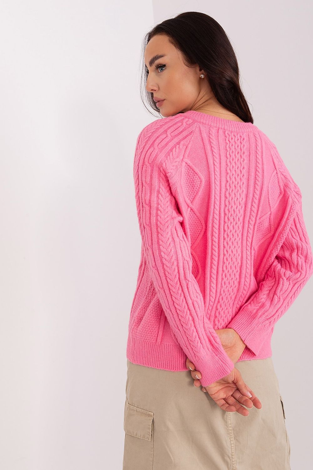  Sweter Damski Model AT-SW-2346-2.99P Pink - AT 