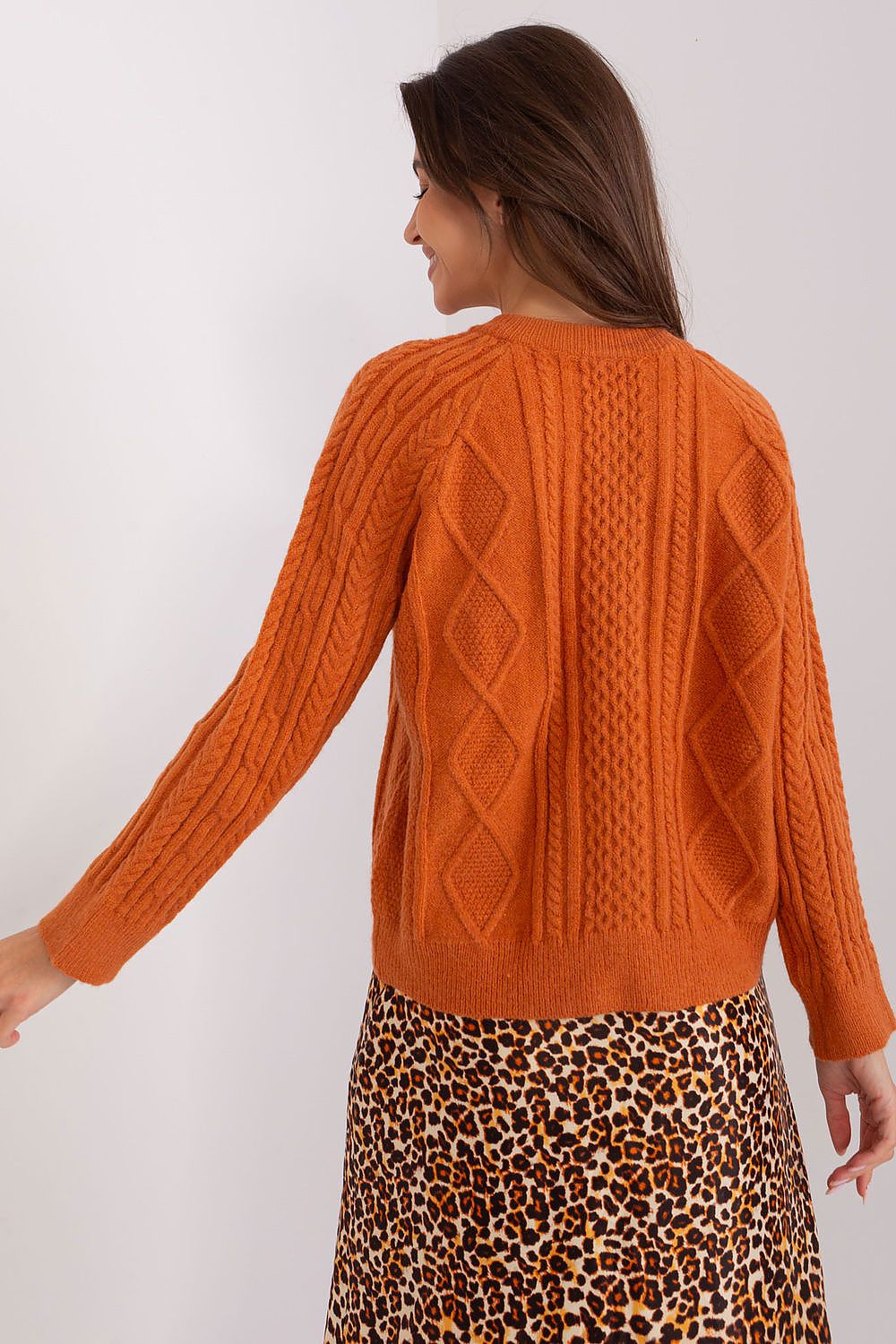  Sweter Damski Model AT-SW-2346-2.99P Dark Orange - AT 