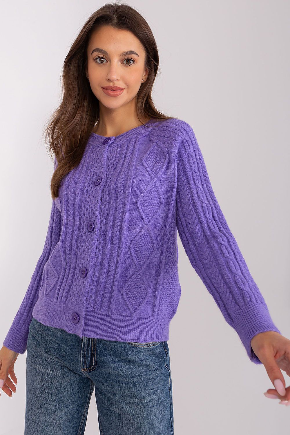  Sweter Damski Model AT-SW-2346-2.99P Violet - AT 