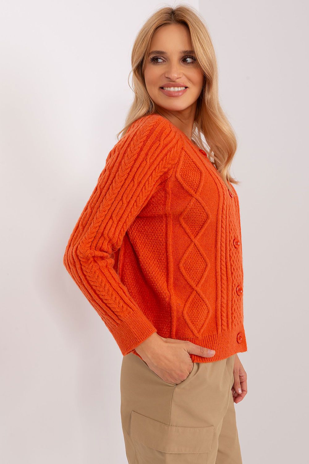  Sweter Damski Model AT-SW-2346-2.99P Orange - AT 