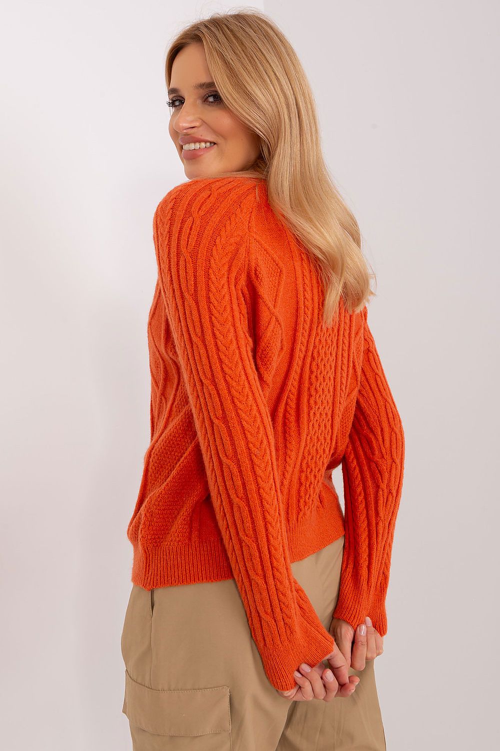  Sweter Damski Model AT-SW-2346-2.99P Orange - AT 